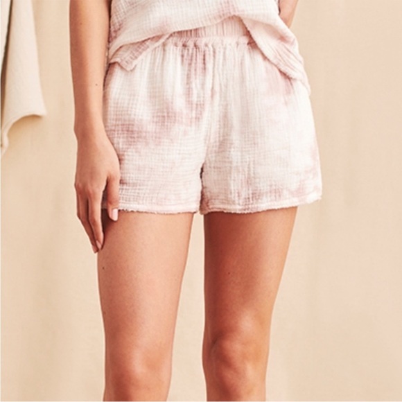 Faherty Topanga Organic Cotton Short In Ventura Tie Dye Pink NWT Size Medium - Picture 2 of 11